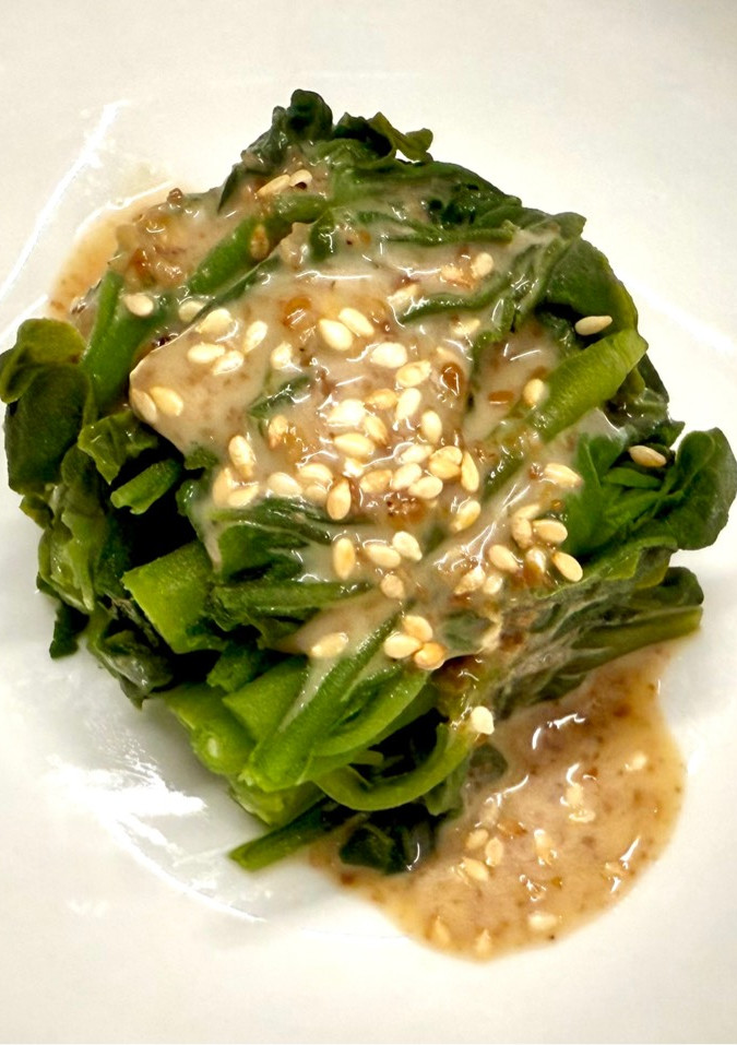 胡麻醬甜菠菜 的食譜成品照片