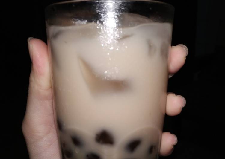 Langkah Mudah untuk Menyiapkan Milk Tea Boba 🥰 Anti Gagal