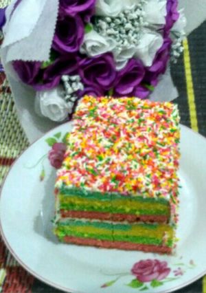 Foto resep Rainbow cake