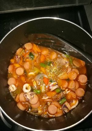 Foto resep Cumi sosis saus padang