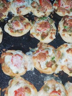 صورة لوصفة ميني بيتزا 😋⚡