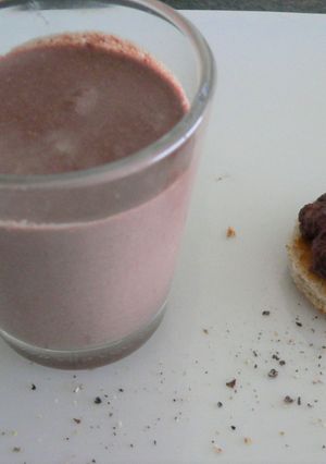Une photo de Mise en bouche au boudin noir