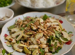 Hình của món Gỏi Trái Vả Tôm Thịt.