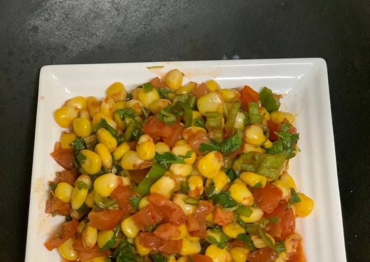 Simple Way to Prepare Perfect Quick &amp; Easy Chatpata Corn Chat
