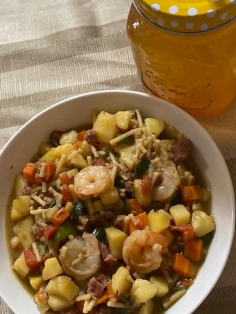 Easy Steps to Make Shrimps vegetable soup the Delicious Perfect