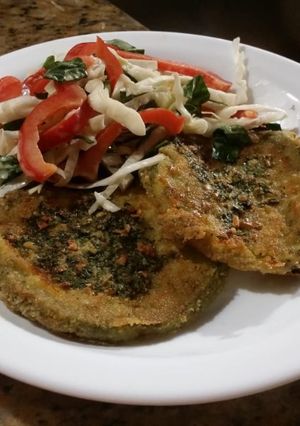 Una foto de Milanesas de zapallitos