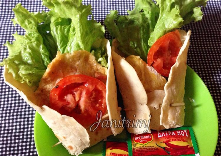 Kebab minimalis irit ala anak kost