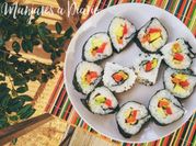 Una foto de sushi de calabacin