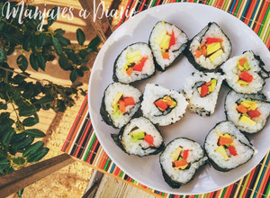 Una foto de Sushi Vegano Rápido y Fácil