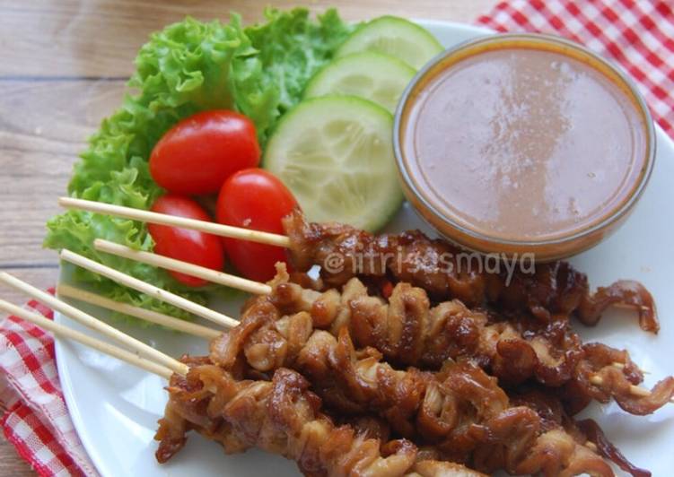 Resep Sate Jamur Saos Kacang, yummy Anti Gagal