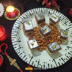 A picture of Double Layer Chocolate Burfi.