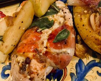 Best Recipe Prosciutto Wrapped Chicken and Apples Very Delicious