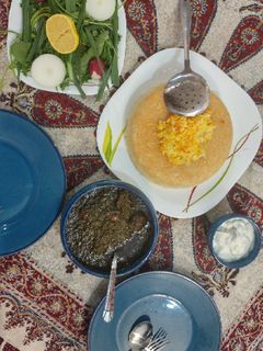 عکسی از دستور قرمه سبزی دلبر