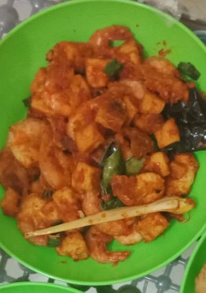 Foto resep Balado Udang Tahu Pedas