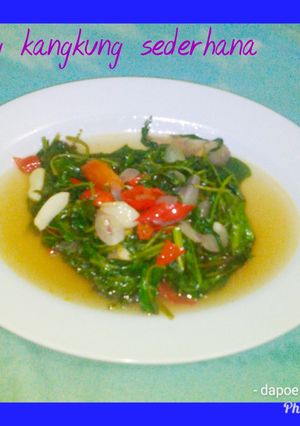 Foto resep Oseng kangkung sederhana