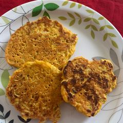 A picture of Bottle Gourd savoury pancake.