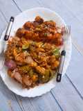 Chilli mushroom & gobhi
