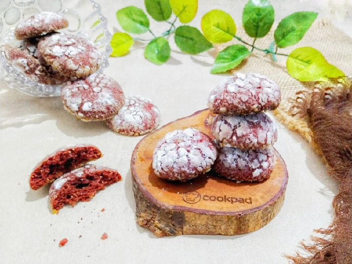 Bagaimana Menyiapkan 384.Red Velvet Crinkle Cookies, Bikin Ngiler