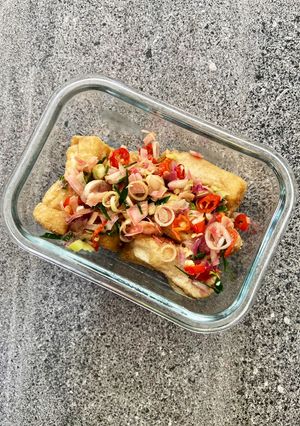 Foto resep Tahu sutra sambal matah