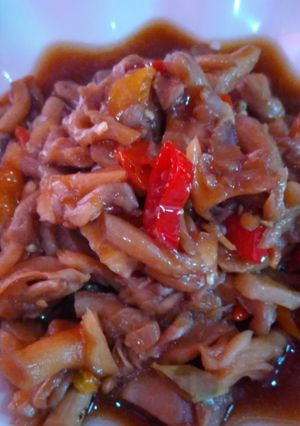 Foto resep Jamur Tiram Suwir Kecap Pedas