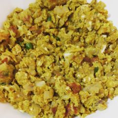 A picture of Scrambled Egg or Egg Bhurji.