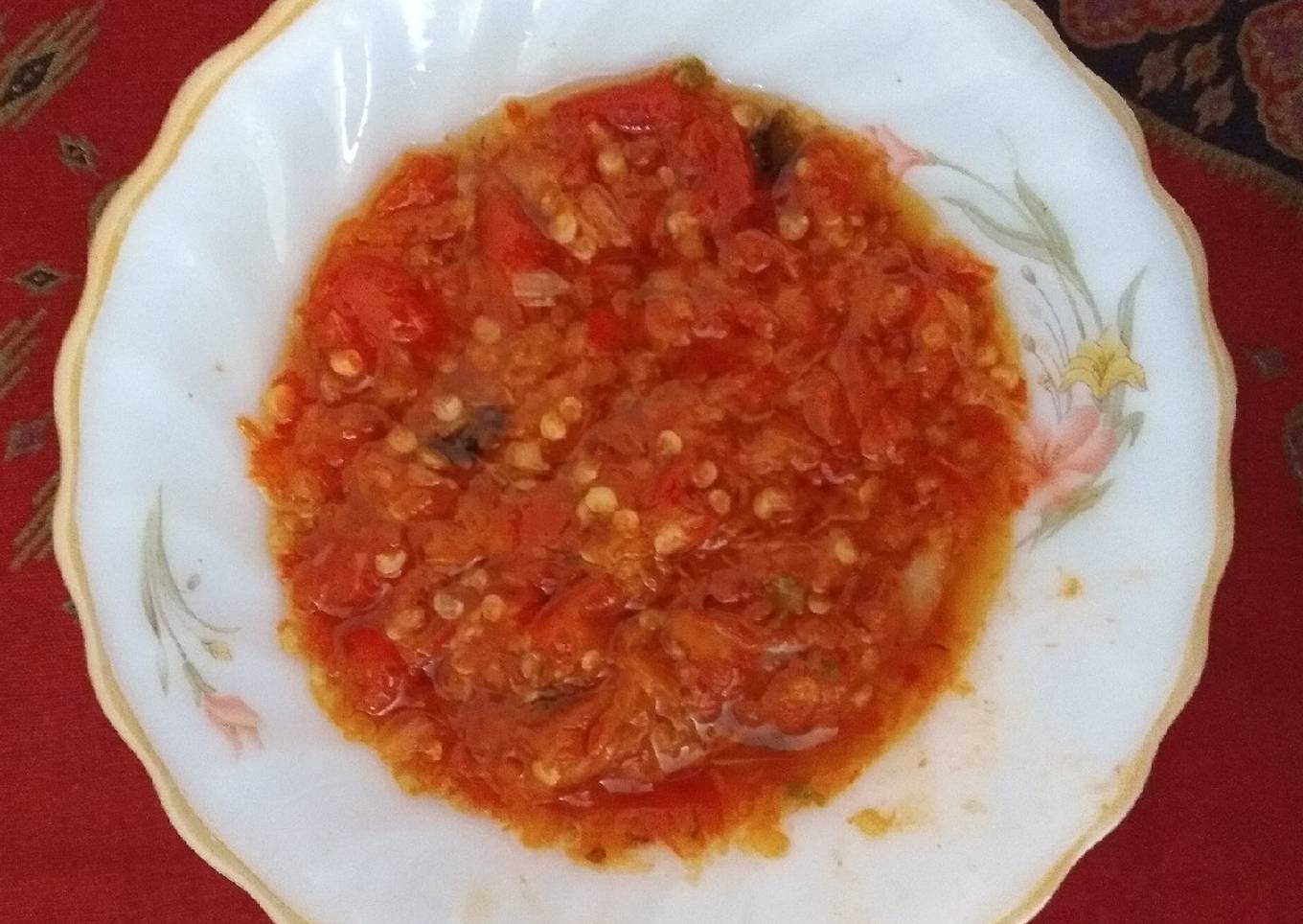 Sambel Korek atau Sambel Geprek🌶️