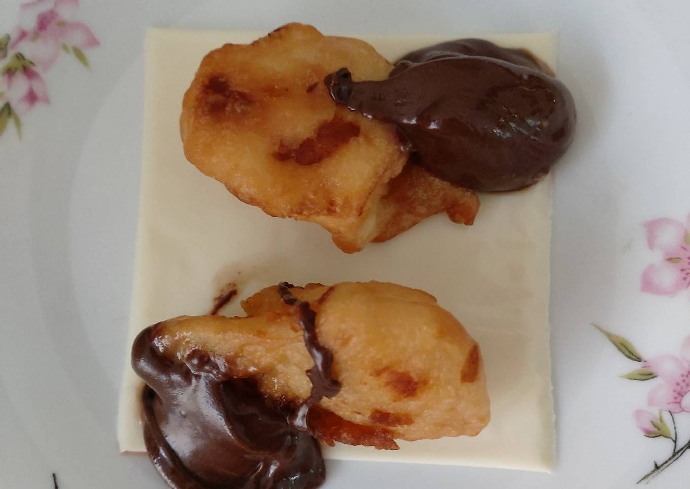 Tape Goreng Toping Coklat Keju