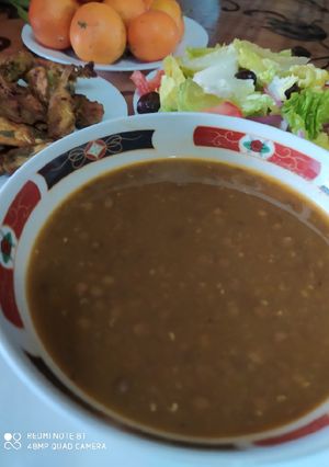 صورة لوصفة شوربه العدس