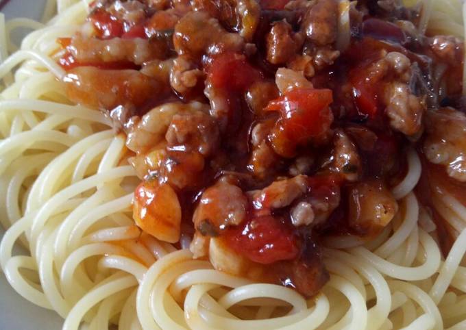 Resep: Spaghetti Saus Tomat / Bolognais Menu Enak Dan Mudah Dibuat