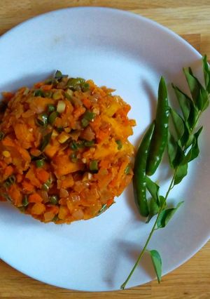 A picture of Vegetable Tapioca Biryani (Vegetable Kappa Biryani).