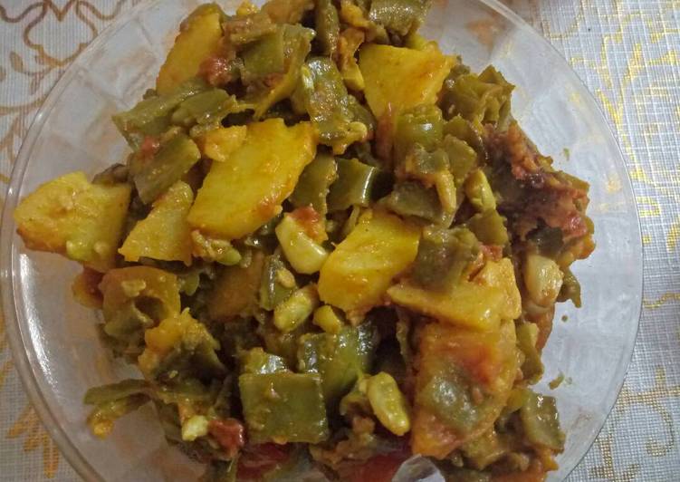 Samfali aalu sabji Recipe by sona hirani - Cookpad
