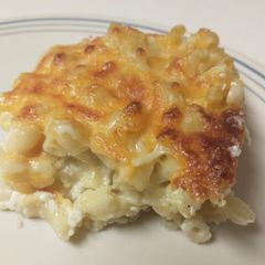 A picture of Old Fashioned Baked Macaroni and Cheese.