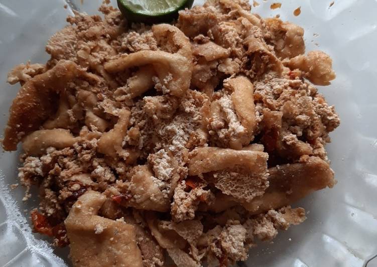 Proses Membuat Fried Tofu with Sweet Soy Sauce aka Tahu Kecap 😄, Enak