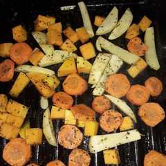 Una foto de Verduras al horno