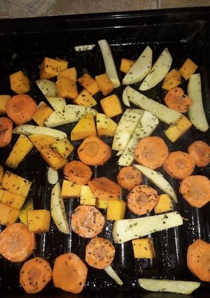 Una foto de Verduras al horno
