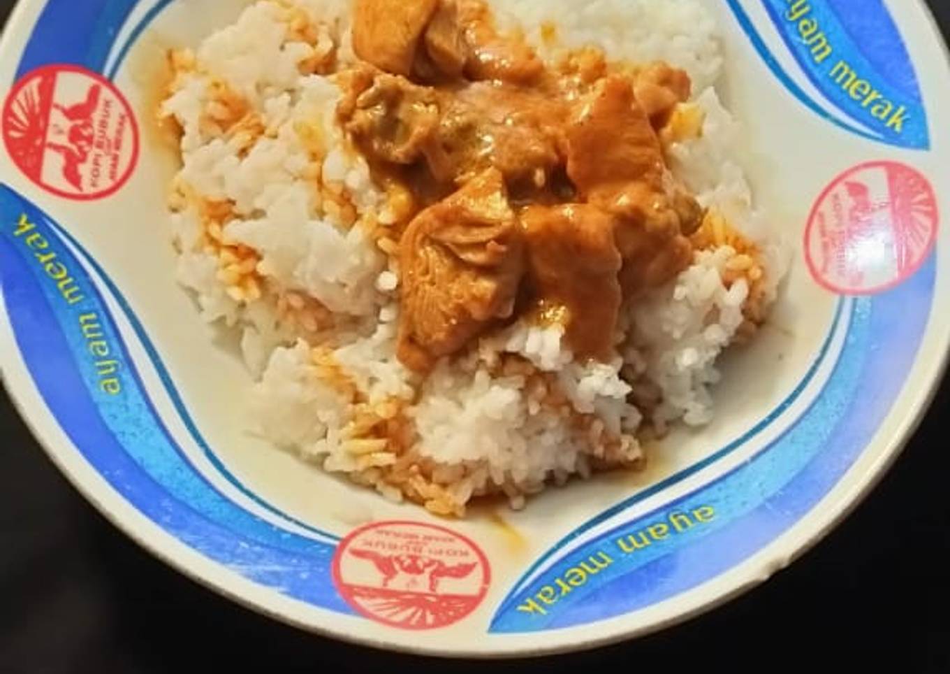 Rendang ayam bumbu instan
