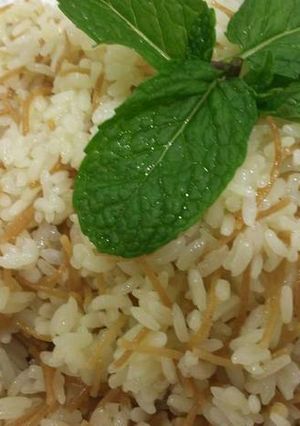 صورة لوصفة رز مع بطاطا محشيه ولبن