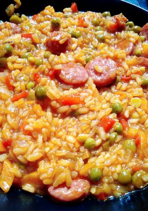 Foto principal de Arroz con chorizo y curry