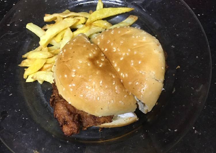 Steps to Prepare Any-night-of-the-week Zinger burger