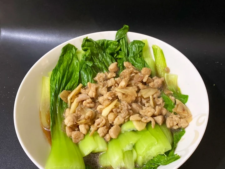Easy Steps Make Recipes Pakcoy siram ayam the Delicious Make You Drink.
