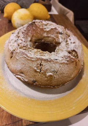 Una foto de Budín integral de arándanos y yogurt