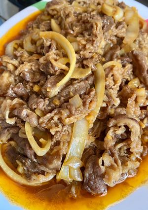 Foto resep Beef bowl yakiniku ala Yoshinoya