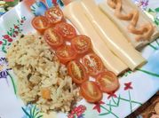 Una foto de arroz con palmito