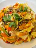 Sayur tumis daging giling