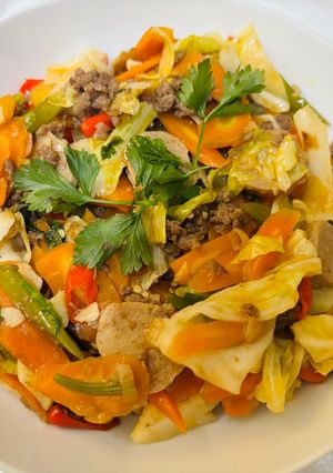 Foto resep Sayur tumis daging giling
