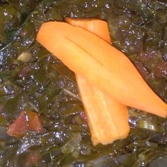 A picture of Fry sukuma wiki.