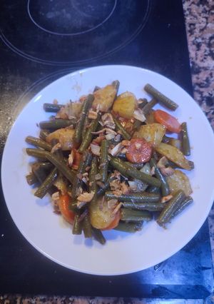 Una foto de Judías verdes con patatas al pimentón