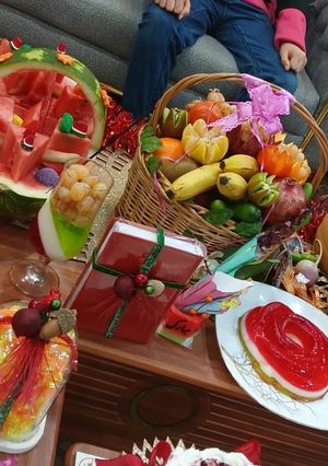 عکسی از دستور ژله لیوانی چله شب یلدا