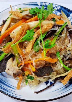 Hình của món Hủ Tiếu Xào Chay.