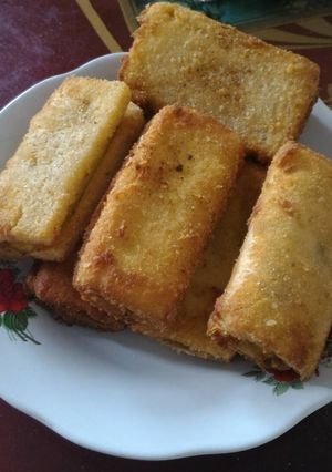 Foto resep Roti goreng pisang coklat